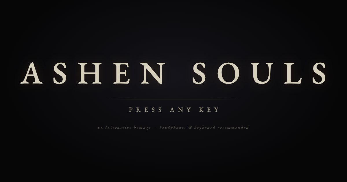 Screenshot of the Ashen Souls demo