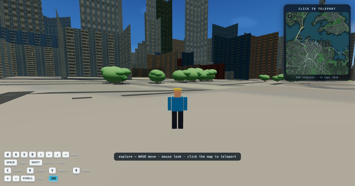 Screenshot of the Auckland Explorer demo