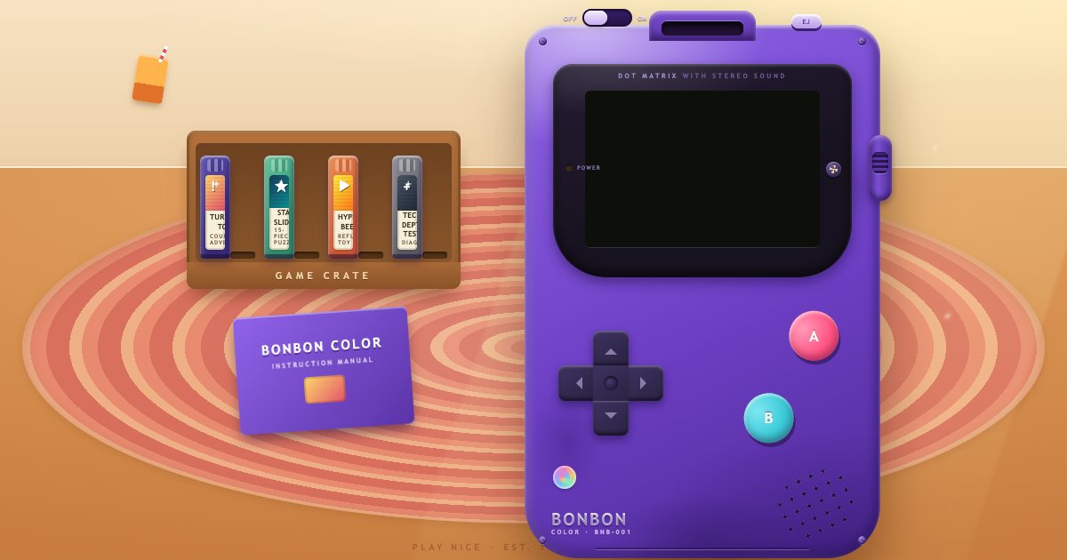 Screenshot of the Cartridge Game Console demo