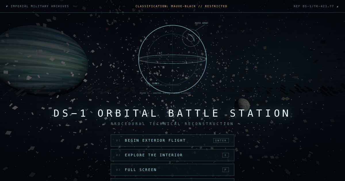 Screenshot of the Death Star demo