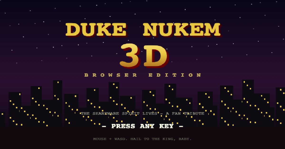 Screenshot of the Duke Nukem 3D demo