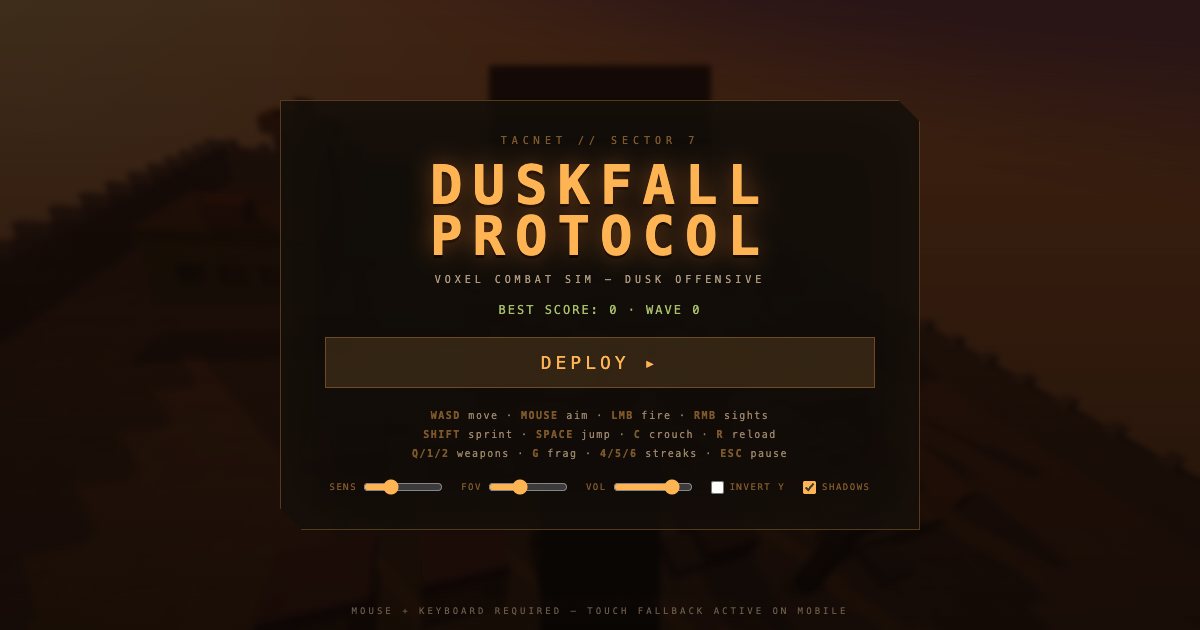 Screenshot of the First Person Shooter demo