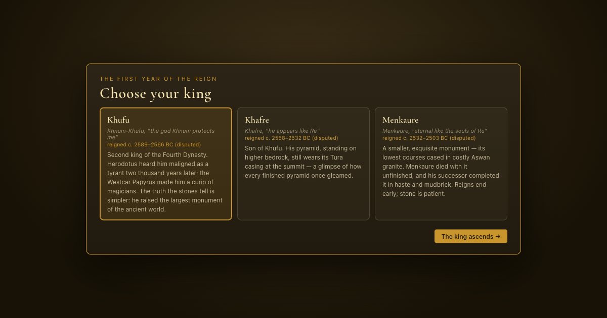 Screenshot of the Pyramid demo
