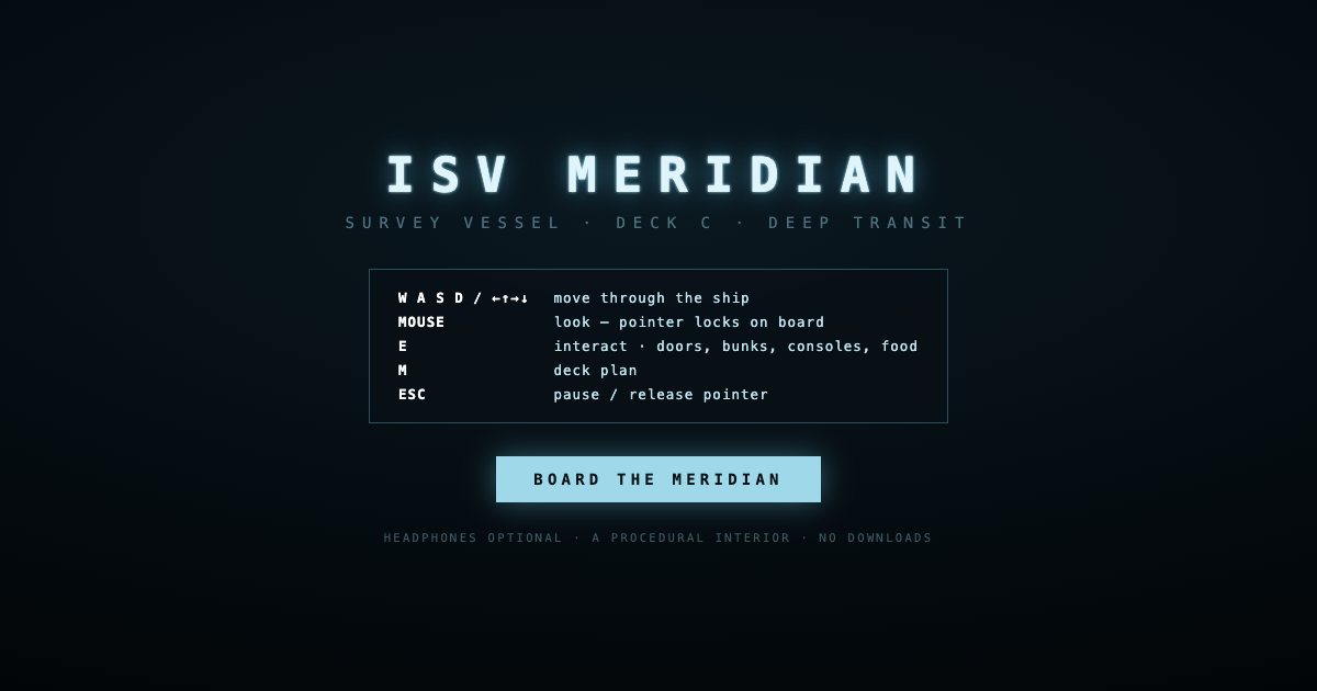 Screenshot of the Spaceship Interior demo