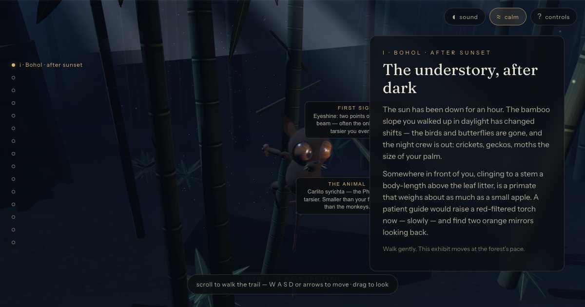 Screenshot of the Tarsier demo