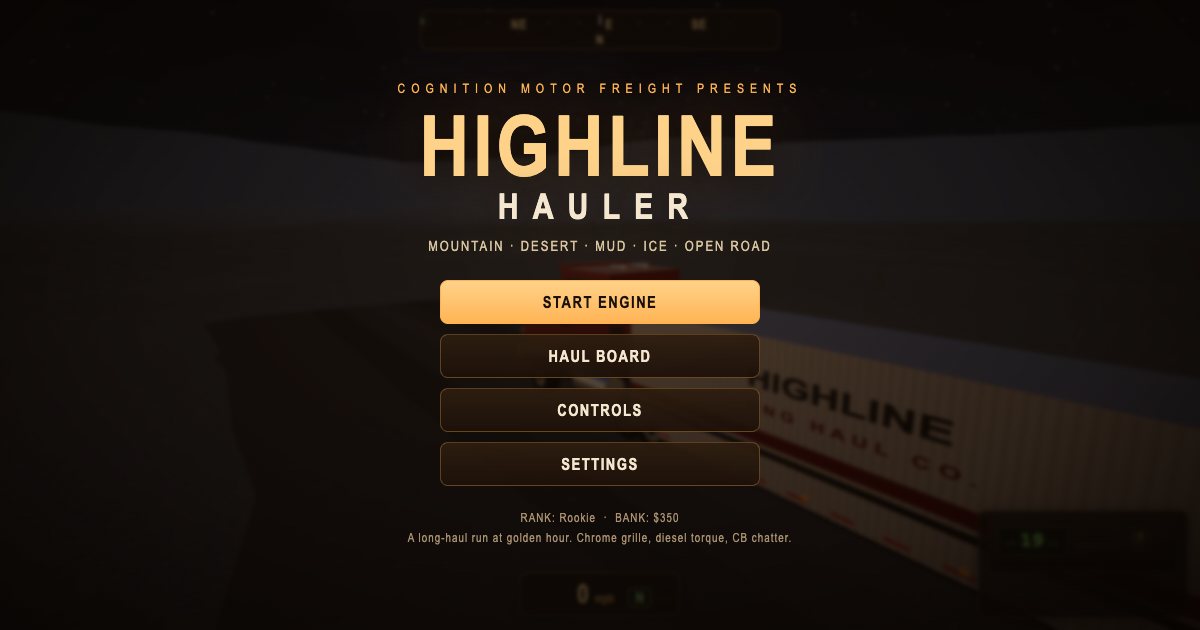 Screenshot of the Truck demo