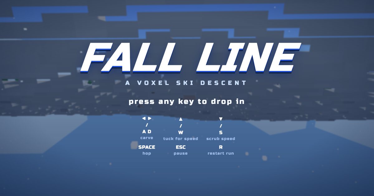 Screenshot of the Voxel Ski Field demo