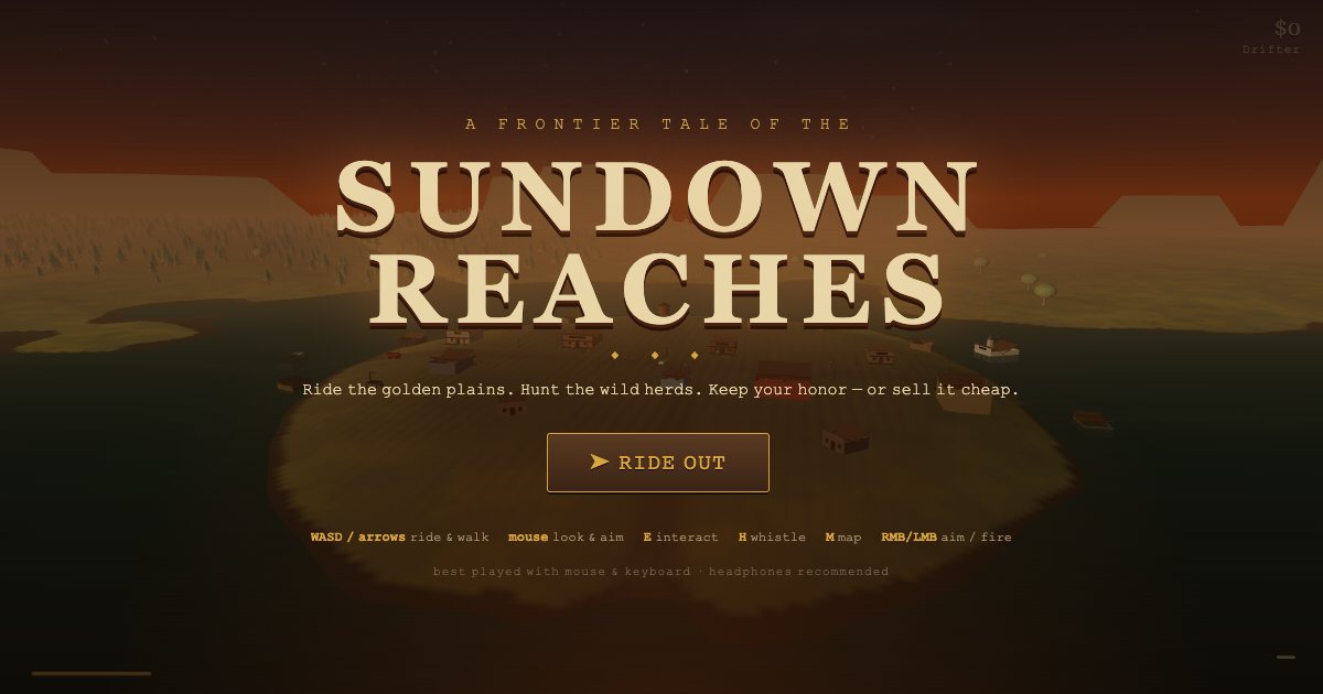 Screenshot of the Western Open World demo
